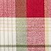 DII Orchard Plaid Collection Linen Tabletop Essentials, Table Runner, 14x72, Taupe/Red