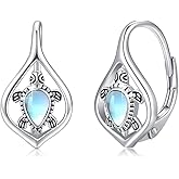 AOVEAO Cute Animal Leverback Earring 925 Sterling Silver Summer Bohemia Beach Theme Earrings for Women