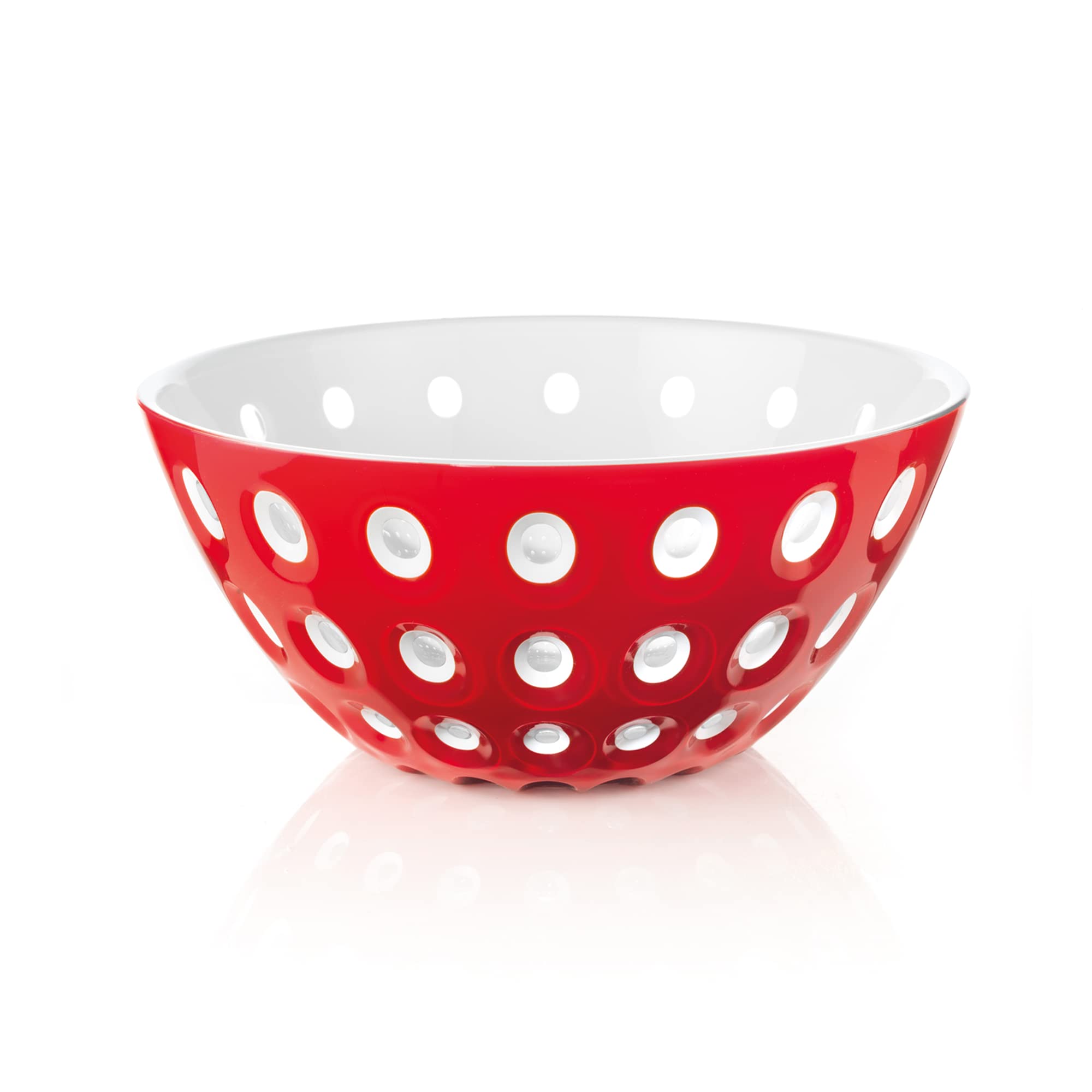 Guzzini Bowls, SAN, Red/White/Transparent Red, 20x27x9 cm