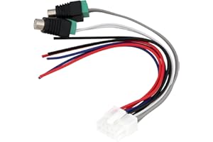 Micro Traders Power Input Speaker Wire Harness 10-Pin RCA Plug Compatible with Dual TBX10A I8P5 Amplifier