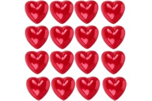 TEHAUX 20pcs Red Heart Shaped Safety Nose for Stuffed Animals Craft Doll Puppy Nose DIY Sewing Accessories