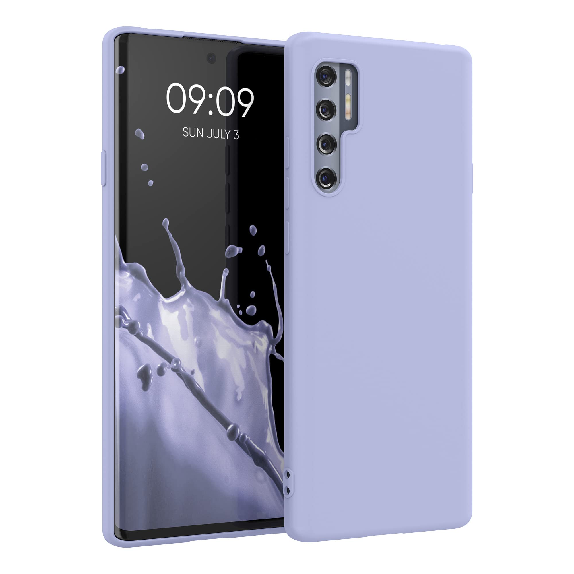 kwmobile Case Compatible with TCL 20 Pro 5G Case - Soft Slim Protective TPU Silicone Cover - Light Lavender