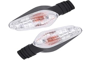 Aramox Turn Signal Indicator Lights for DUCATI Streetfighter 848 1099 Multistrada 1200, Transparent Lens, ABS Material, Pair