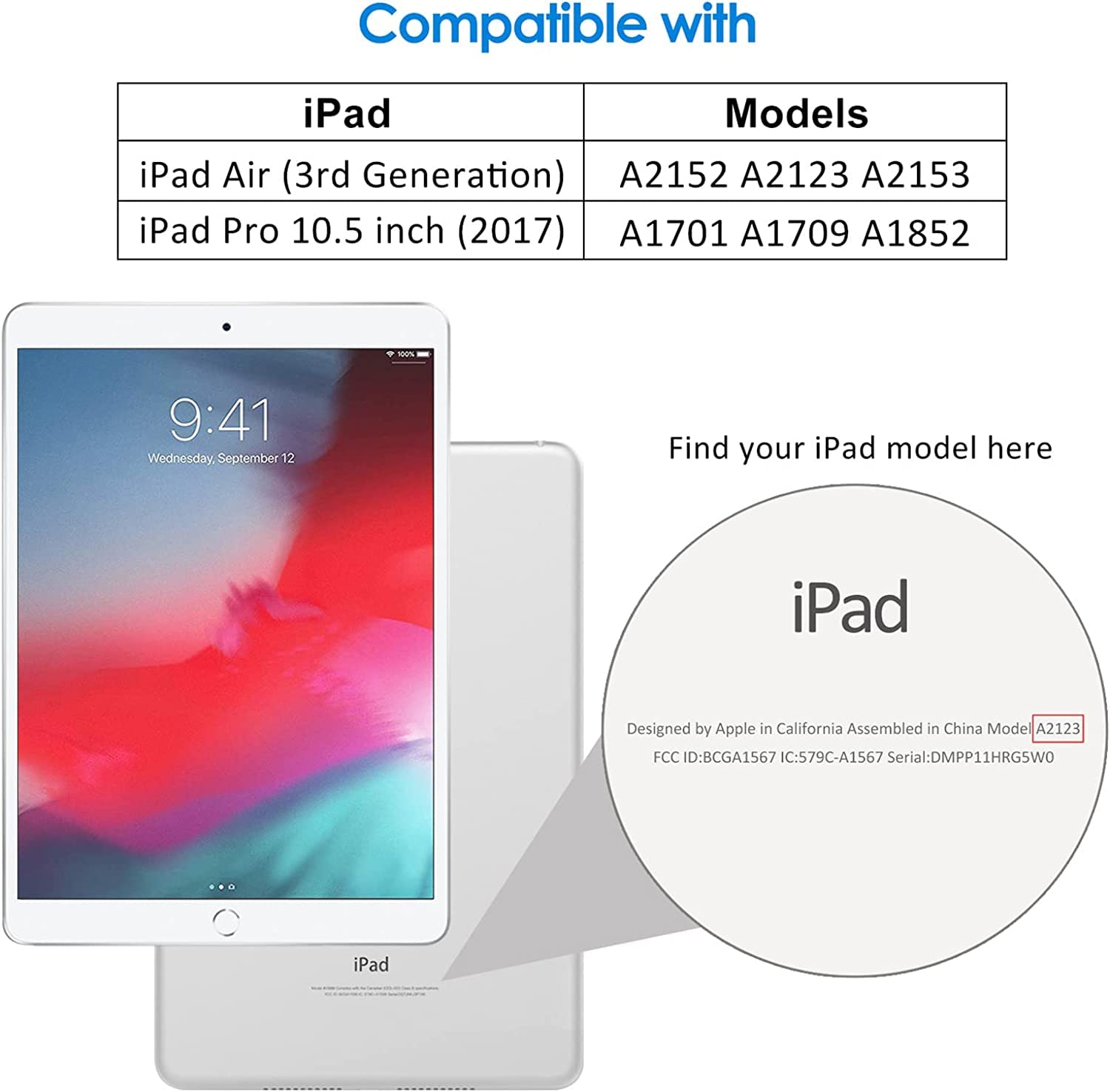 avakot 2 Pack Screen Protector for iPad Pro 10.5 | Scratch Resistant Transparency Tempered Glass Film Compatible with iPad Air 3 | Sensitive Hardness Screen Protector for iPad Air3/iPad Pro 10.5