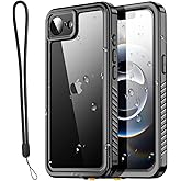 AICase for iPhone 16e Case Waterproof, Clear Water Proof Shockproof Dustproof Snowproof Full Body Rugged Transparent Underwater Phone Case for iPhone 16e 2025 Built-in Screen Protector