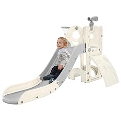 Virubi 5 in 1 Toddler Slide Playset, Climbing Toys