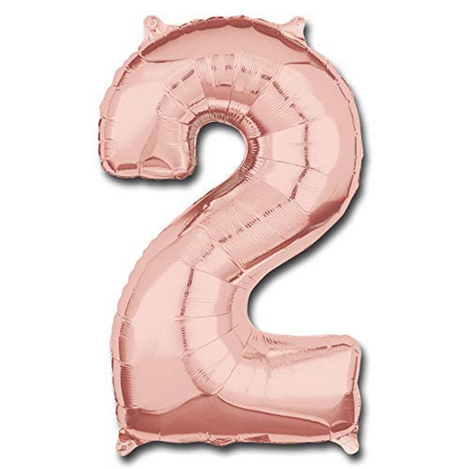 Amscan 3659501 Mid Size Number 2 Rose Gold