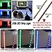 USB LED Strip Lights, Foxcesd 1-Meter Waterproof Multi Color Changing 5050 RGB LED Strip Kit, LED TV Backlight Kit with USB Port for HDTV, Desktop, Monitors, Gardens, Homes, Kitchen, Cars, Bar
