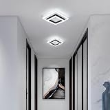 DELIPOP Square LED Ceiling Light 30W 6500K 3375LM Modern Black White view 7