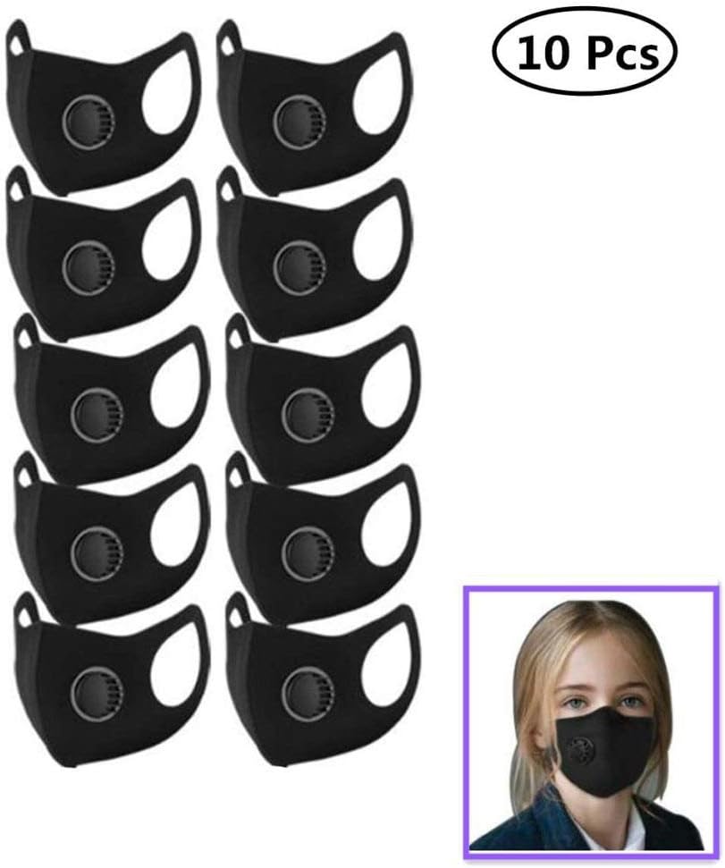 Yueyue947/Unisex Sponge Anti Dust Mask Face Mask Air Purifying Dustproof Pollution Fresh Air Supply Pm2.5 With Breathing Valve Personal Health10Pcs