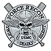 SpaceAuto USMC Swift Deadly Silent Force Recon Marines Skull Military Tactical Combat Morale Patch 4.92
