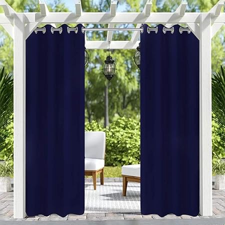 Amazon Com Pro Space Patio Outdoor Curtain Uv Privacy Drape Thick