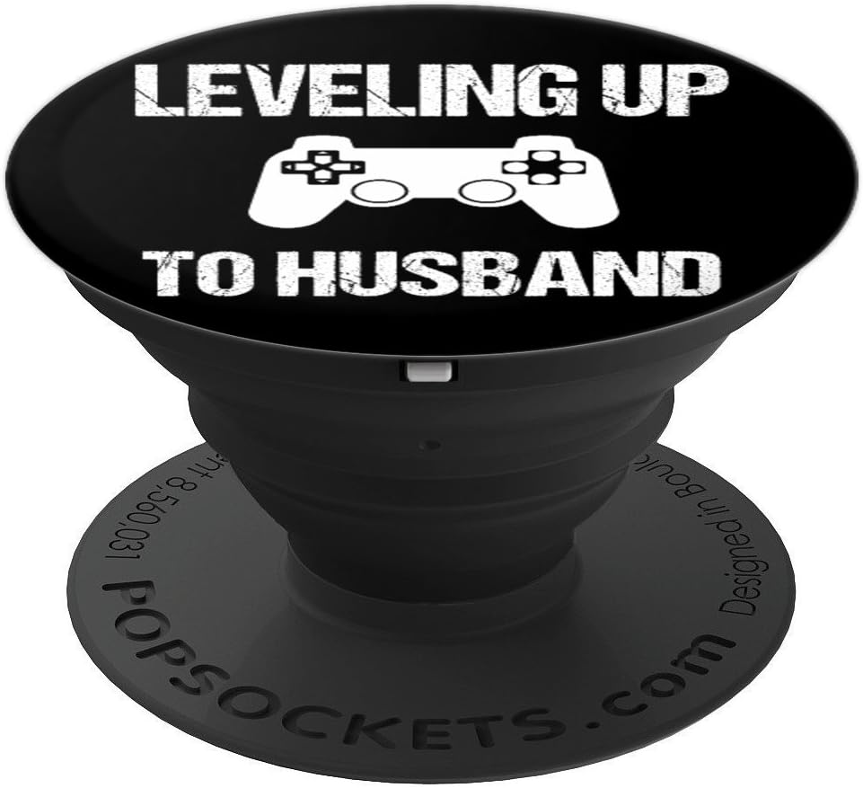 Engagement Gift for Groom Video Game Lovers PopSockets Grip and Stand for Phones and Tablets