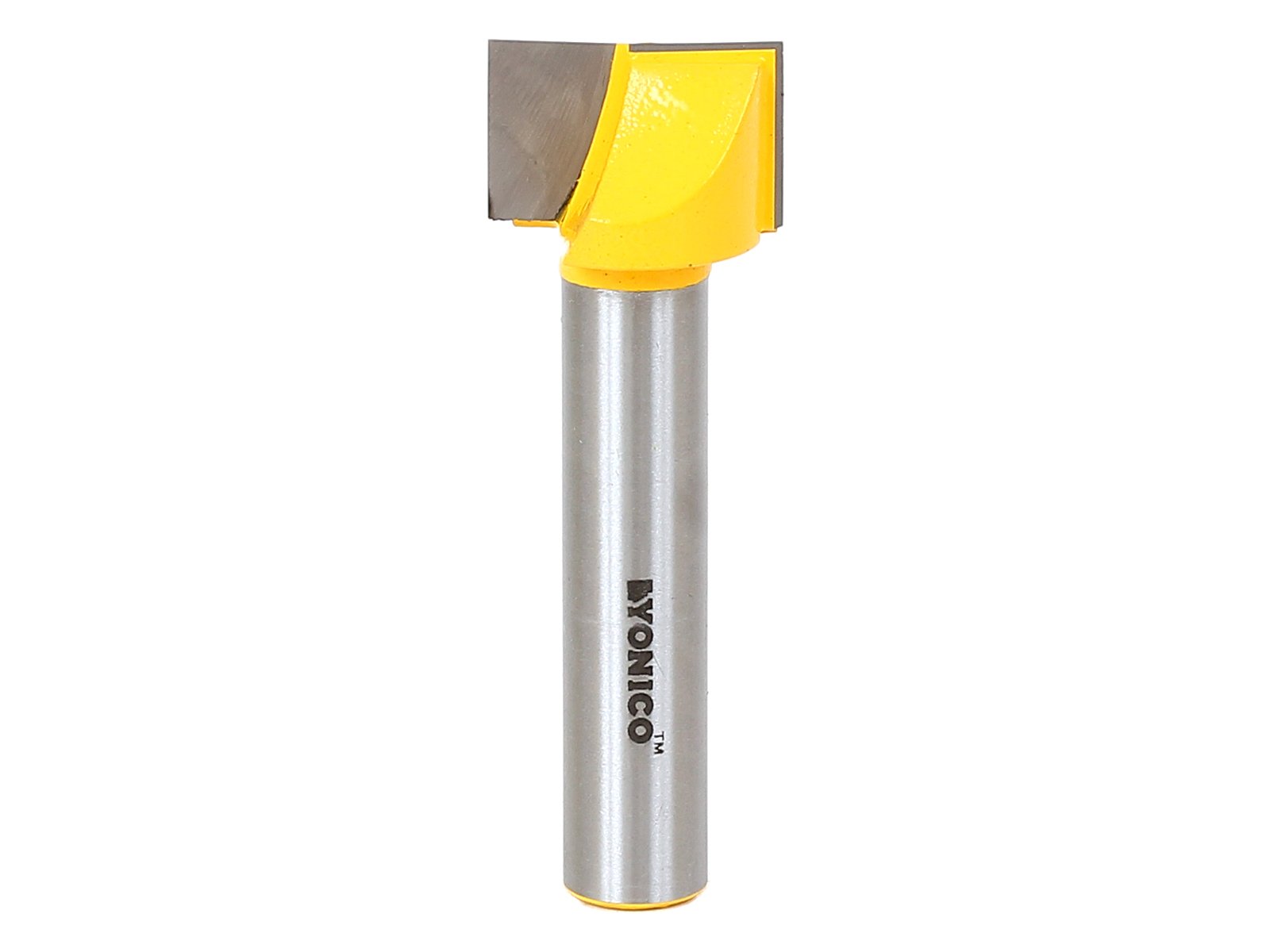 Yonico 14973 - Bottom Cleaning Router Bit, Cutting Diameter: 1", Cutting Height: 5/8" - 1/2" Shank