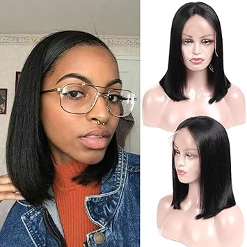 Amazon Com Valentines Day Gifts Lace Front Bob Human Hair Wigs