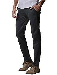 Match Mens Slim Tapered Flat Front Casual Pants