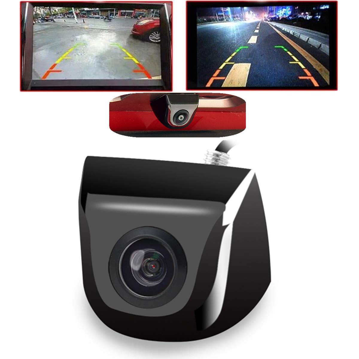Backup Camera HD Night Vision 170 Degree Car Rear View Parking Camera Waterproof Car Reverse Camera (Black)