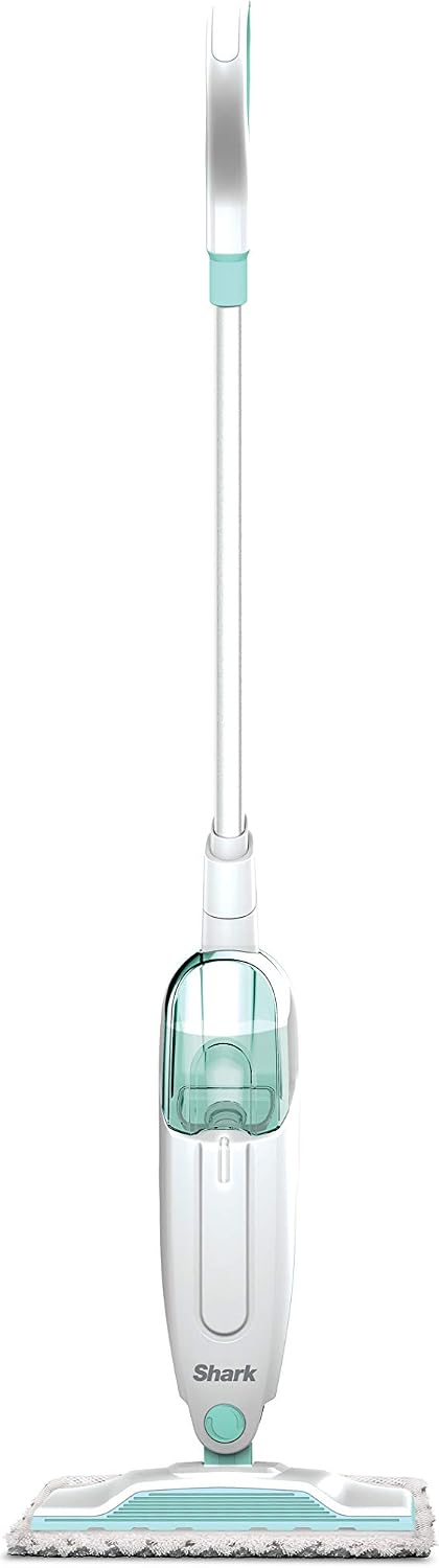 Shark Steam Mop, Lightweight Steam Mop for Hard Floors with 2 Machine Washable Cleaning Pads & Fill Flask, 375ml Capacity