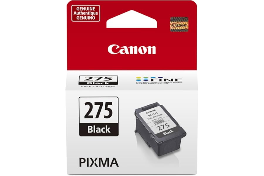 Canon PG-275 Genuine Black Ink Cartridge, Compatible with TS3520/3522, TR4720/4722, TS3720/3722