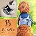 Bro'Bear Adjustable Cool Soft Velcro Cat/Dog Safety Walking Navy Sailor Style Harness Puppy/Kitty Vest Pet Spring Clothes Summer Apparel (Small)
