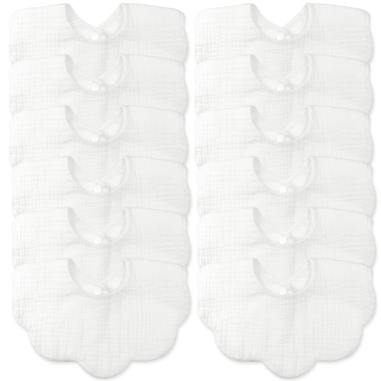 Photo 1 of Baby Bibs Muslin Drool Drooling Teething Bibs 4-Layer Muslin Cotton for Baby Girl Boy Absorbent Soft Breathable