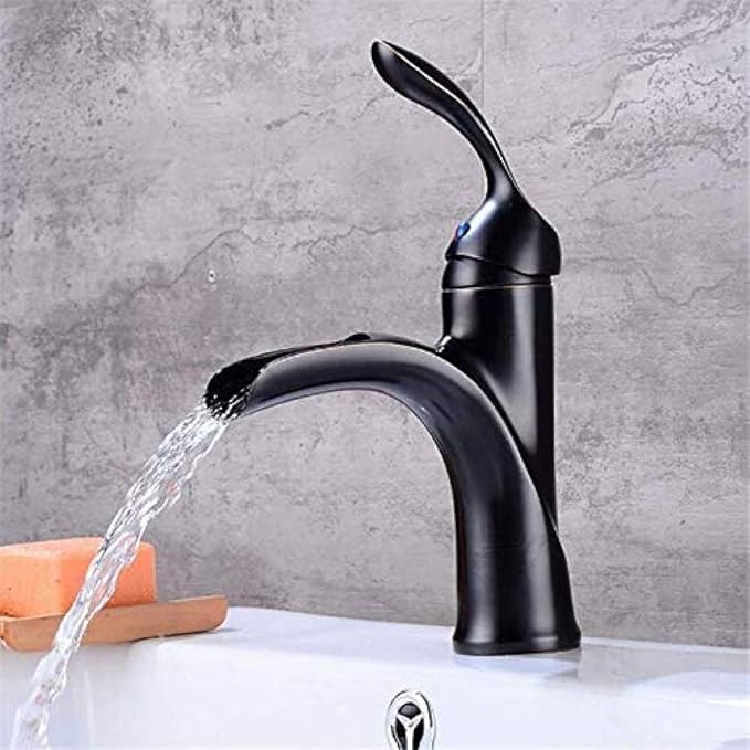 Wasserhahn Wasserhähne Black Style Weithals Badezimmer Wasserhahn