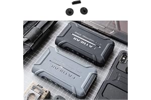 Fat Bear for Sony NW WM1A WM1Z Case, Rugged Shockproof Armor Protective Shell Skin Case Cover for Sony Walkman NW-WM1A WM1Z with Dust Plug（Black）