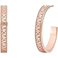 Michael Kors Gold-Tone Hoop Earrings for Women; Huggie Earrings for Women; Stainless Steel Earrings; Jewelry for Women