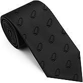AMITER Woven Necktie with Football Pattern, Mens Skinny Neck Ties for Football Fan