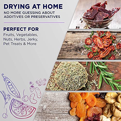 Dxmocos 7 Layer Food Dehydrator Machine, Digital Adjustable Timer and Temperature Control, Dryer for Herb, Meat, Beef, Fruit and Vegetables, Over Heat Protection, Stainless Steel Trays