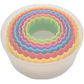 Cookie Cutter Set - 6 PCS Perfect for Baking Unique Flower, Round, and Circle Cookies