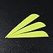 Letszhu Arrows Vanes 4 Inch Plastic Feather Fletching for DIY Archery Arrows 50 Pack (Yellow)