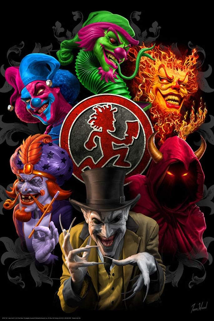 Studio B ICP Insane Clown Posse Tom Wood Inner Circle Cool Wall Decor Art Print Poster 24x36