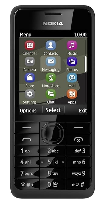 title=Nokia 301 Dual-SIM, Nero