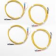 Fluke Networks Single-Mode Test Reference Cord kit (2 m) for Testing 9 µm LC terminated fibers (2 SC/Metal LC, 2 Metal LC/Metal LC)
