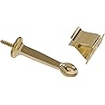 Hardware Essentials by Hillman 852343 Rigid Door Stops with Holder Brass