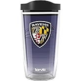 Tervis NFL Baltimore Ravens - Forever Fan Made in USA Double Walled Insulated Tumbler Travel Cup Keeps Drinks Cold & Hot, 16oz, Classic