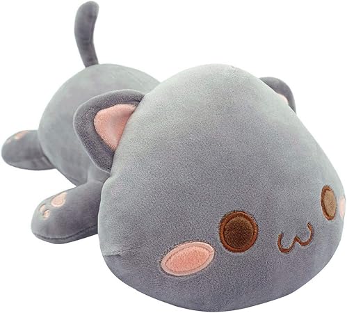 Adorable Chaton En Peluche Animal De Compagnie En Peluche Pour Animal Domestique Gris A 30 5 Cm Amazon Ca Jeux Et Jouets