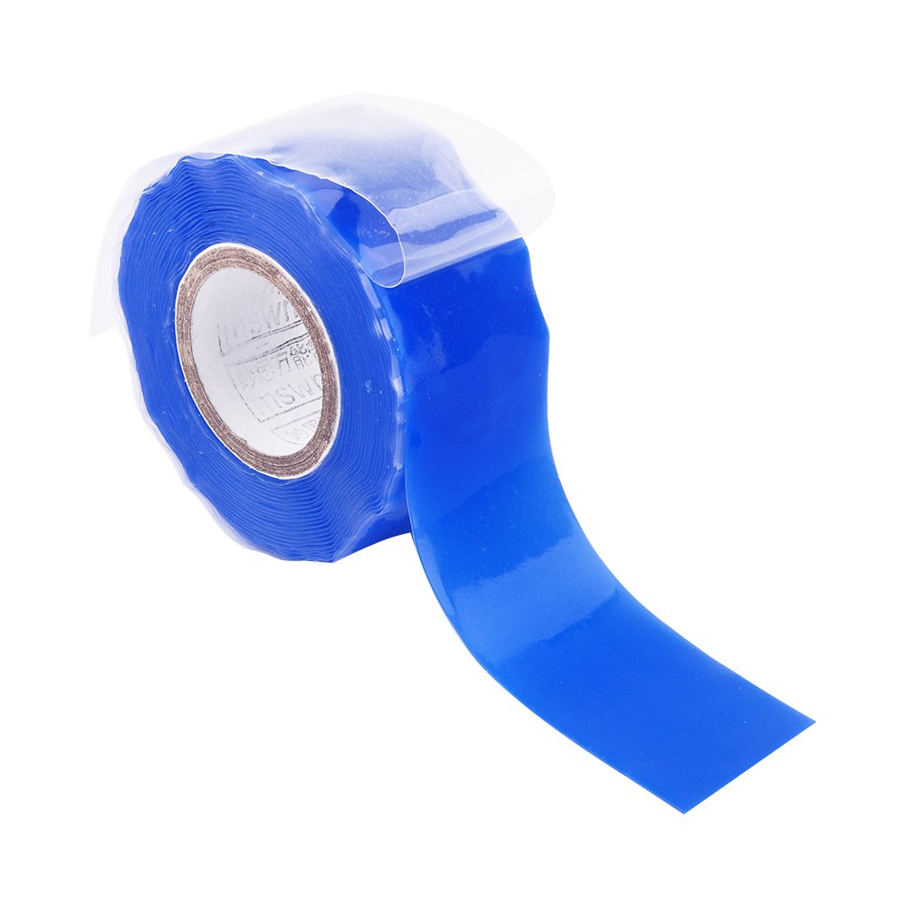 Akozon Self-Adhesive Silicone Rubber Repair Tape Bonding Rescue Wire Hose Tape 25mm*3m Blue