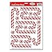 FAKKOS Christmas Window Clings Decals - Santas Workshop, Candy Canes, Snowmen, Snowflake Clings - 4 Sheets