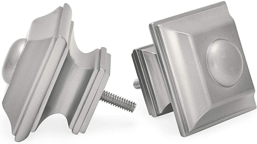Ivilon Drapery Treatment Window Curtain Rod - Square Design 1 1/8 Rod. 72 to 144 Inch. Satin Nickel: Home & Kitchen