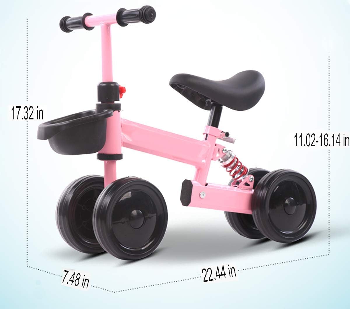 Kids Balance Bike Kesida Children Walking Training Scooter Bicycle Without Pedal Footrest for 2 to 6 Years Old Kids and Toddlers (Pink): Kitchen & Dining
