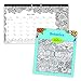 Blueline 2017-2018 Doodle Plan Academic Coloring Desk Pad, Botanica, 17.75 x 10.875 inches (CA2917001-18)