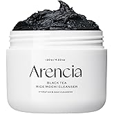 ARENCIA Black Tea Rice Mochi Face Cleanser, 120g, Pore Care, Sebum Control, Oily Skin