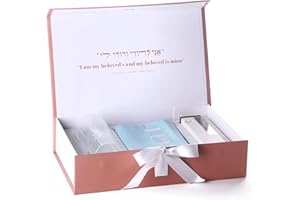 J. JEWISH ESSENTIALS Chuppah Breaking Glass Mezuzah Kit-Jewish Wedding Engagement Gift-Keepsake with Cement Mezuzah Case, Color Glass Vessel, Pouch by Project Lev (White Mezuzah with Opaque White Frit Glass)