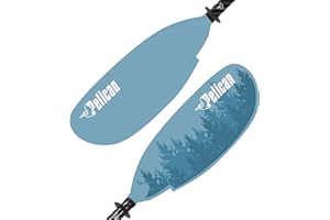 Pelican - Symbiosa Kayak Paddle - Adjustable Fiberglass Shaft with Nylon Blades - Lightweight, Perfect for Kayaking - 90.5 to