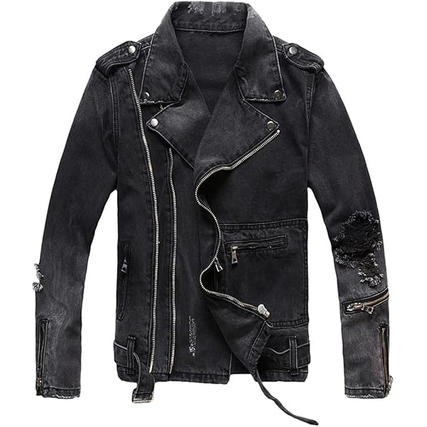 土日限定値下げLIDNM SILK DENIM MORTORCYCLE COAT SILK DENIM MORTORCYCLE COAT