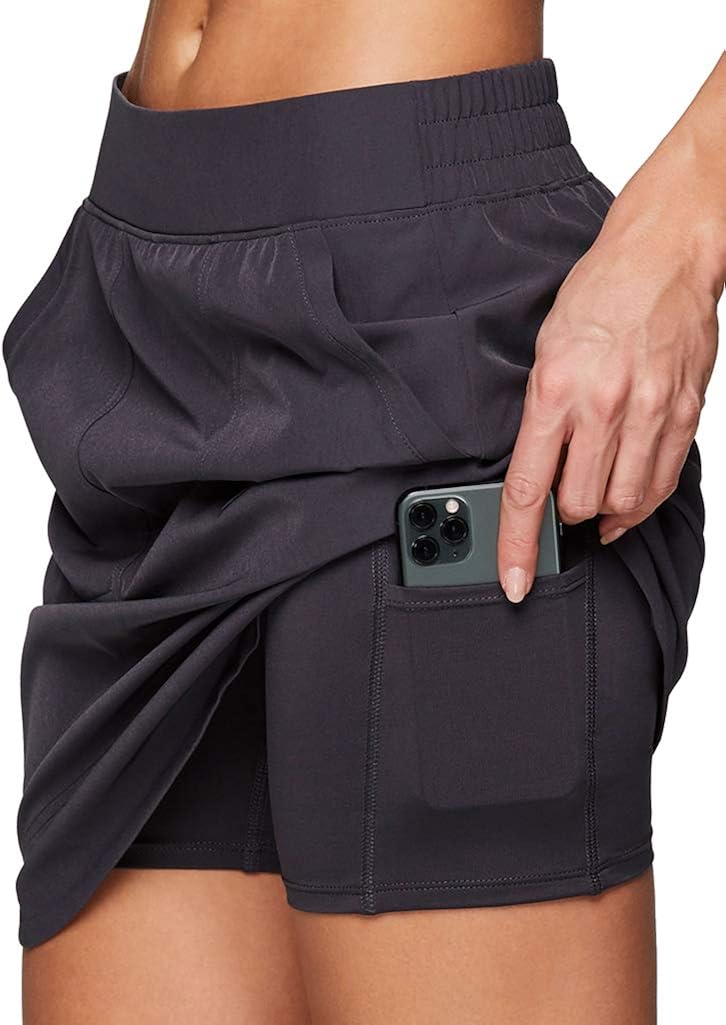 RBX Active Women's Golf/Tennis Everyday Casual Athletic Skort with Bike Shorts at  Women’s Clothing store