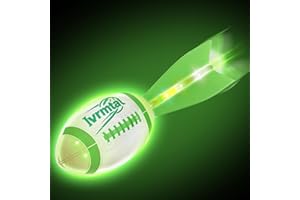 Ivrmtal Foam Glow in The Dark Football, LED Light Up Football, Color-Changing Sports Outdoor Toys for Kids 8 9 10 11 12 Summer&Birthday Gifts for Boys 8-12