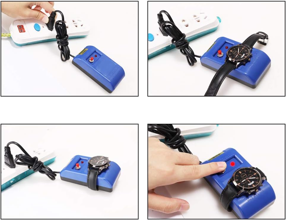 Professional Watch Demagnetizer US Plug 110V, Watch Repair Degaussing Tool Mechanical for Mechanical/Quartz Watch，Ideal Gift for Father's Day XCQ01: Home Improvement